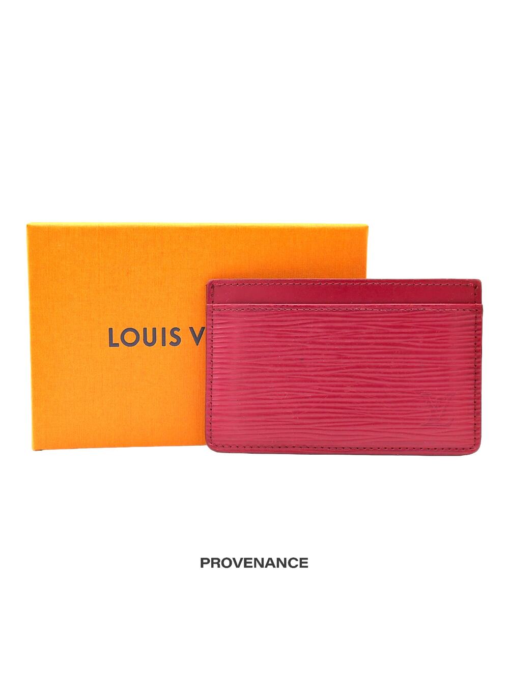 🔴 Louis Vuitton Card Holder Wallet - Fuchsia Epi Leather